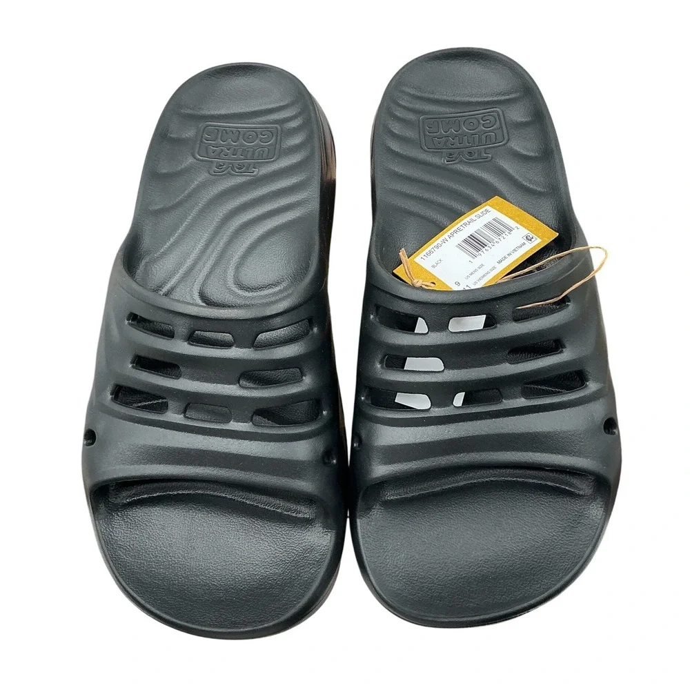Teva Apretrail Slide Black Mens 9 Womens 11 Recovery Sandals 1165790-W